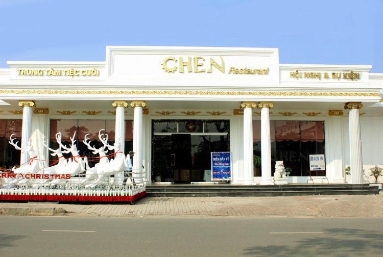 Thi công sơn nhà hàng Chen - Đường Quang Trung - Hải Phòng